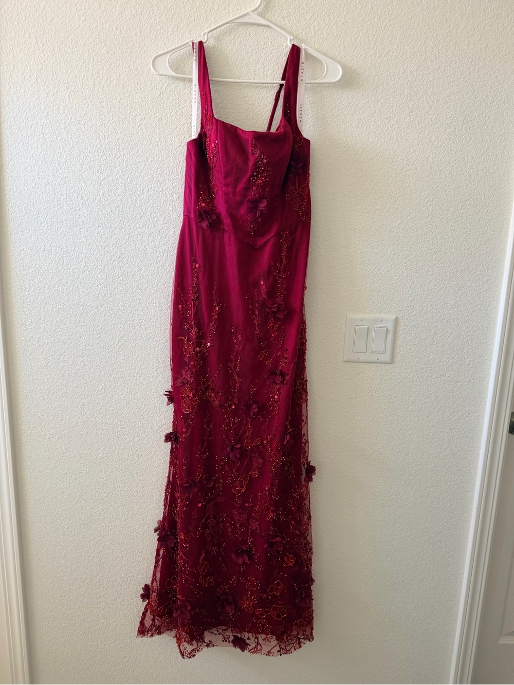 Azazie Zarelle Wine Maxi Dress